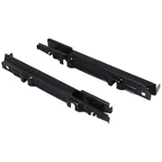 2Pcs Front Bumper Bracket End for W203 C-Class 2038801114 2038801214 black