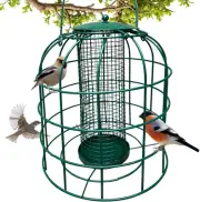 Garden Guru Squirrel Proof Bird Feeder – Outdoor Caged Mesh Seed Peanut Hanging