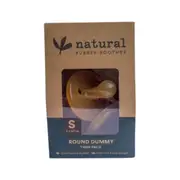 Natural Rubber Soother Round Dummy Small (0-3 Months) Twin Pack