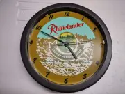 Rhinelander Beer Wall Clock - Gold Logo