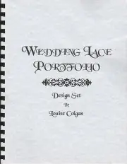 Wedding Lace Portfolio lacemaking book Louise Colgan 4 pricking designs