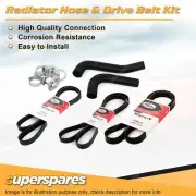 Radiator Hose + Gates Belt Kit for Subaru Forester SF 2.0L 16V EJ201/2 1998-2002 (for: Subaru)