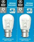2 x Sewing Machine Pilot Light Globes Bulbs Lamps 25W Clear B22 Bayonet BC