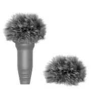 Geekria Furry Windscreen Cover for 0.3" (8mm) Diameter Mic (2 Pack)