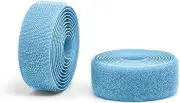 Light Blue 5/8 inch Sew on Hook and Loop 1 Yd Thin Strips Non-Adhesive Nylon Fabric Interlocking Tape Sewing Fasteners Set Excellent Grip for Military Form Bags Home Office School Car and Crafting