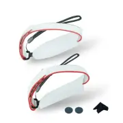 1 Pair White Controller ABS Handle Cover Hand Strap Set For Quest3