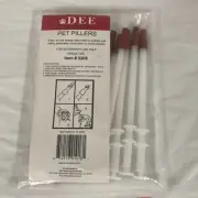 Dee Pet Piller for Dog & Cat Capsule Tablet Pill Gun Pusher Soft tip 12 Pack