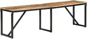 Dining Bench, Industrial Style Kitchen Bench, Entryway Bench, Farmhouse Indoor Entry Way Shoe Benches Seat, Easy to Assemble, 160x35x46 cm Solid Wood Mango