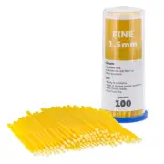 TCP Global 100 Paint Touch Up Brushes, Disposable Micro Brush Applicators, Ye...