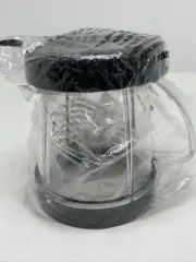 NutriBullet Cup For Food Blender Processor Handled 4 Inch w/ Gray Screw On Lid