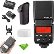 GODOX V350N TTL Flash for Nikon 1/8000s GN36 HSS 0.1s-1.7s Recycle Time 500 Times Full Power Flash for Nikon D500 D3100 D3200 D3300 D3400 D5300 D5600 D7100 D7200 D7500 (V350-N)