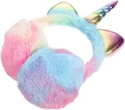[VALICLUD] Cute Plush Unicorn Earmuff Headband for Winter Warm and Soft Ear Protection for Outdoor Activities Lightweight Design for Skiing and Snowboarding Stylish Ear Warmers for Women