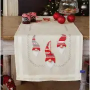 Gnome Magic Stitchery: Whimsical Table Runner Kit, 16" x 40" - Craft & Embroider
