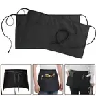 Practical 2pcs Kitchen Apron Set with Adjustable Ties and Pocket Storage