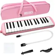 32-Key Melodica for Kids & Beginners Double Mouthpiece Air Piano Keyboard with C
