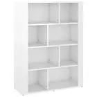 Sideboard High Gloss White 80X30x106 Cm Engineered Wood Wood Sideboards & Buffet