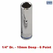 Kincrome K26506 - Deep Socket (Mirror Polish) 10mm 1/4" Drive