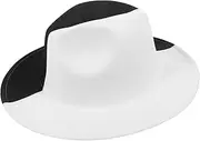 [WATIIFUFU] Outret Cap Jazz Hat Wool Hats for Men Vintage Pattern Soft Leisure Hat
