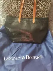 NWT Retired DOONEY & BOURKE Shopper Purse Bag Black