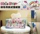 權世界@汽車用品 Hello Kitty 亂花圖案 帆布面紙盒套(可吊掛車內頭枕) KT-A-1357-2