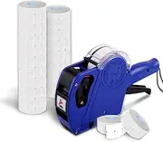 Single Line 8-Digit Pricing Gun MX-5500 EOS - Blue + 20 Rolls Plain White Price Labels 21x12mm