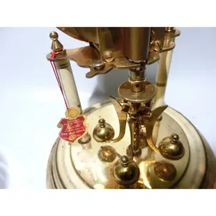 (h)早期古董 kundo德國製 機械鐘 旋轉 擺鐘 座鐘 發條鐘