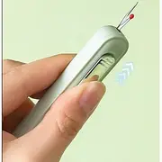 Automatic Needle Threader, 2 in 1 Threading and Thread Removal Tools, Easy Needle Inserter and Seam Ripper for Hand Sewing, Elderly DIY Sewing Tool, Gifts for