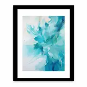 Teal Art Print Art Framed print