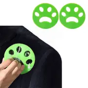 2Pcs Pet Hair Remover Fur Lint Catcher from Laundry Washing Machine-Green