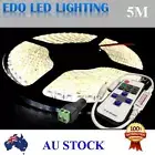 Waterproof Natural White 12V 5M 2835 600 SMD Leds LED Strip Light+Remote Dimmer