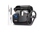 Black For Samsung Galaxy Buds3 Pro Case Buds 3 / 3pro Skin Cover with Cleaning Pen Kit