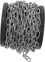 LIFKICH 1Roll Multi Purpose Stainless Steel Chain Duty Metal Chain for Home Camping Thickness Sturdy Efficient Support for Various Needs