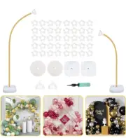 OurWarm 9.35 feet and 6 feet golden balloon arch support