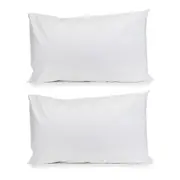 2PK Jason Commercial Crisp Pillow Case with Cuff 48x73cm White