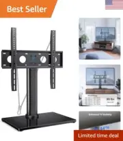 Universal TV Stand - Height Adjustable Table Top Stand for 22-55 Inch TVs