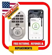Kwikset HALO Satin Nickel Keypad WiFi Electronic Smart Lock Deadbolt Smartkey