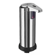 Touchless Soap Dispenser Stainless Steel Infrared Sensor Dual Button Control Liquid Automatic Soap Dispenser for Bathroom Kitchen Home Hotel silver