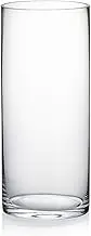 WGV Cylinder Vase, Diameter 5", Height 12", Clear Glass Floral Planter Container, Tall Centerpiece Arrangement for Wedding Party Event Home Office Decor, 1 Piece