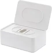 Yamazaki Home Wet Wipe Dispenser Storage Box Container | Plastic | Tissue Case, One Size, White