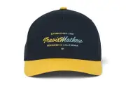 TravisMathew Mens Steep Slope Adjustable Snapback Cap Hat, Total Eclipse
