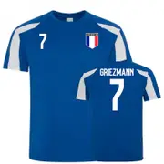 UKSoccerShop France Sports Training Jersey (Griezmann 7) Blue Medium (38-40 inch)