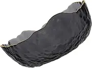 Mikinona 1PC Irregular Hammered Glass Fruit Bowl Multi Functional Dessert Snack Serving Bowl for Salad Chips and Hot Dishes Elegant Design for Home Use