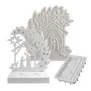 Nativity Mold Nativity Resin Mould Nativity Manger Scene Decor Mold