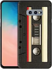 for Samsung Galaxy S10e, Samsung Galaxy S10e Case - Vintage Cassette Design Printed Slim & Sleek Cute Plastic Hard Protective Designer Back Phone Case/Cover for Samsung Galaxy S10e