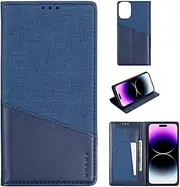 Cover Compatible with Google Pixel 6a 5G,Compatible with Google Pixel 6a 5G Magnetic Clasp Stand Phone Case Wallet Card Slot Blue