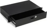 On-Stage Stands RDLS2000 2U Locking Rack Drawer (Shallow)