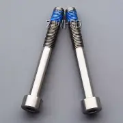 2pcs M7 x 60 mm Titanium Ti Screw Bolt Allen Hex Socket Cap Head + Thread Locker
