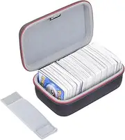 RLSOCO Hard Case Holder forPokemon Trading Cards/Exploding Kittens LLC/Phase 10 Card Game and More - Holds Up to 400 Cards Includes (Cards Not Included)