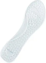GOOHOCHY 1 Pair Silicone Cropped Insole Basketball Shoe Pads Gel Insole Insoles for Plantar Shoe Pads for High Heels Plantar Insoles Heels for Women White