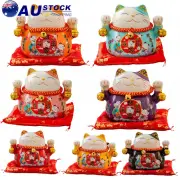 Ceramic Lucky Cat Feng Shui Cat Maneki Neko Fortune Figurine Home Decorations